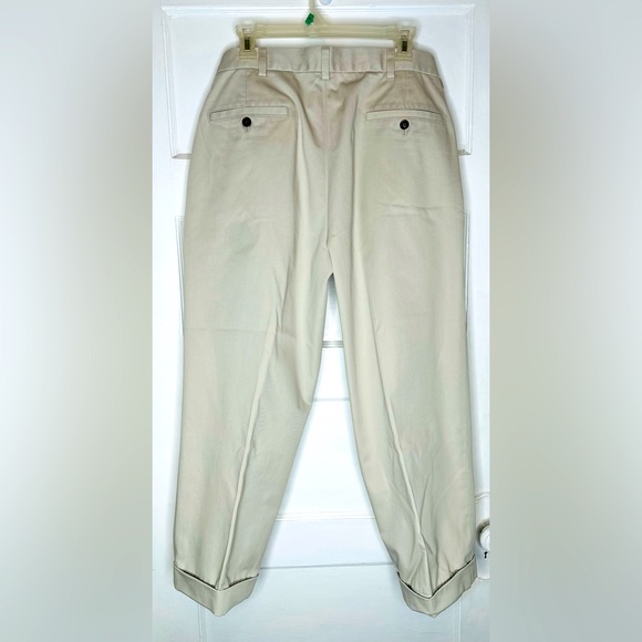 Brooks Brothers Men’s Advantage Chino Elliot Khaki Pants W33/L30/Inseam25 - Picture 4 of 9